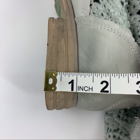 Bunker Footwear Grey Leather and Crochet Slouchy Boots, EU 41 - Picture 15 of 16